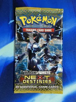 Pokemon TCG 2012 Black & White Next Destinies Booster Pack Sealed Zekrom Art - Image 1
