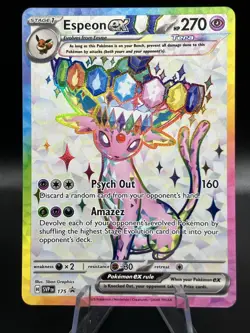 Pokemon Espeon ex Black Star Promo SVP175 Figure Collection - Image 1