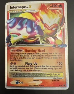 2007 Pokemon Diamond & Pearl Black Star Promos Infernape LV.X #DP10 See Pictures - Image 1