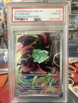 Pokemon Bulbasaur Mega Evolution Illustration Rare #133 PSA 10 Gem Mint English - Image 1