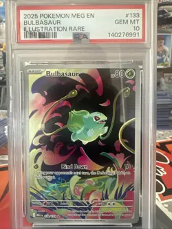 Pokemon Bulbasaur Mega Evolution Illustration Rare #133 PSA 10 Gem Mint English - Image 2