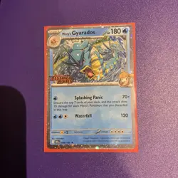 Pokemon Destined Rivals Misty’s Gyarados Stamped Prerelease 049/182 - Image 1