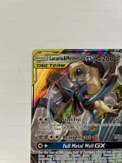 Lucario & Melmetal GX 120/214 Sm-Unbroken Bonds Holo Pokemon Nm - Image 3