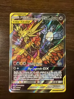 Pokemon TCG Moltres Zapdos Articuno GX SM210 Hidden Fate Promo - Image 1