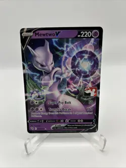 030/078 Mewtwo V Prize Pack Series Stamped Play Pokemon TCG GO - Image 1