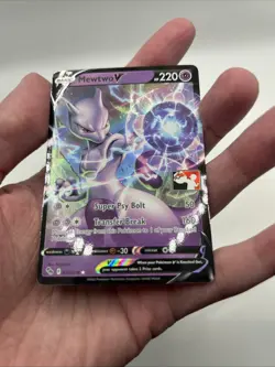 030/078 Mewtwo V Prize Pack Series Stamped Play Pokemon TCG GO - Image 5