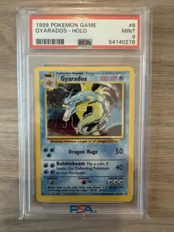 1999 Pokemon Gyarados PSA 9 Mint Holo #6 - Image 1