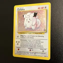 Pokemon TCG Clefairy Base Set 5/102 Holo Unlimited Holo Rare - Image 1