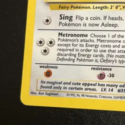 Pokemon TCG Clefairy Base Set 5/102 Holo Unlimited Holo Rare - Image 5