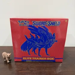 Pokemon Sword & Shield SWSH Base Set Elite Trainer Box ETB Pair Zacian Zamazenta - Image 2