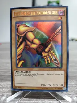 Yu-Gi-Oh! Left Arm of The Forbidden One YGLD-ENA21 Ultra Rare Unlimited Ed LP - Image 1