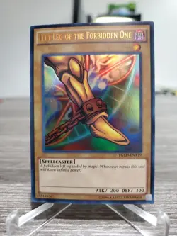 Yu-Gi-Oh! Left Leg of The Forbidden One YGLD-ENA19 Ultra Rare Unlimited Ed Lp - Image 1