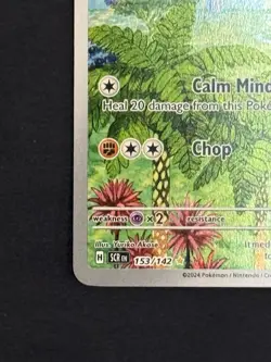 Meditite 2024 Pokemon Stellar Crown 153/142 Illustration Rare NM/M - Image 3