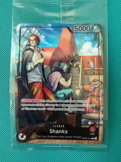 One Piece TCG: Shanks OP09-001 Card PSA Magazine Promo, Sealed - Image 1