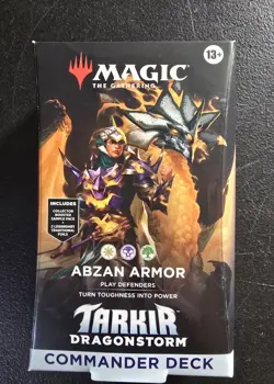 MTG Tarkir Dragonstorm Commander Deck - Abzan Armor NEW Magic The Gathering - Image 1
