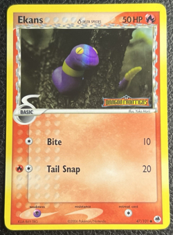 Ekans (Delta Species) Reverse Holo - 47/101 - EX Dragon Frontiers - LP - Image 1