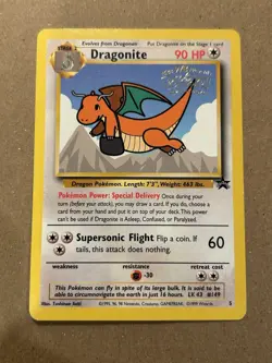 Pokemon Dragonite 05/53 The First Movie Promo WoTC Kids WB Foil Stamp Card - Image 1