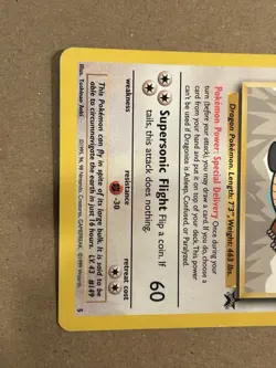 Pokemon Dragonite 05/53 The First Movie Promo WoTC Kids WB Foil Stamp Card - Image 5