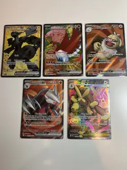 Pokemon TCG Holo Ultra Rare Full Art Lot Five Cards NM Near Mint - Image 1