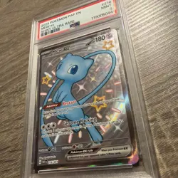 Pokemon TCG Mew ex 216/091 SV: Paldean Fates Shiny Ultra Rare Holo EX PSA 9 - Image 2