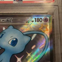 Pokemon TCG Mew ex 216/091 SV: Paldean Fates Shiny Ultra Rare Holo EX PSA 9 - Image 5