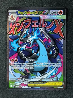 2025 Pokemon MEGA CHARIZARD X EX 023 Black Star Promos Mega Evolution UPC ENG - Image 1