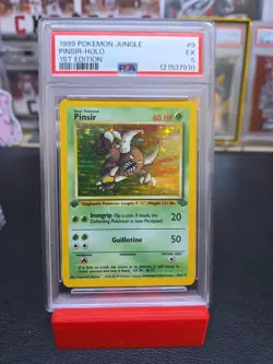 Pinsir 9/64 1st Edition PSA 5 Holo 1999 Jungle Pokemon Card - Image 1