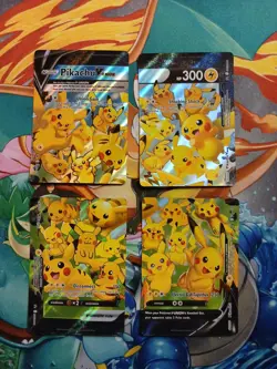 Pikachu V-Union [Set of 4] SWSH: Sword & Shield Promo Cards Holo #1 - Image 1
