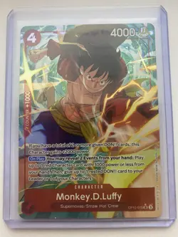 Monkey D Luffy OP12-015 SR Alternate Art English One Piece Card Game - Image 1