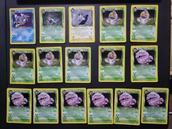 Pokemon WOTC Lot Of 33 Rare Team Rocket Unlimited Cards 16 Holos damaged-Nm - Image 1
