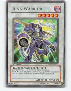 Junk Warrior #DP08-EN012 Rare 1st edition Yugioh Card - Image 1