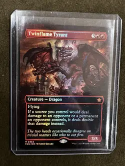 Pack Fresh Twinflame Tyrant Alt Foil - Foundations - Magic the Gathering MtG NM - Image 1