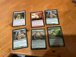 6x MTG Commander rares, mythic, and foils Mixed lot MN to good condition - Image 1