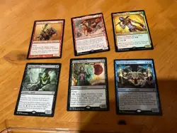6x MTG Commander rares, mythic, and foils Mixed lot MN to good condition - Image 1