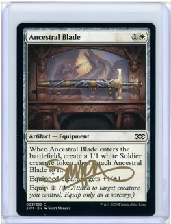 Ancestral Blade Double Masters Signed Artist Proof MTG - Image 1