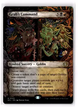 Grub's Command (Showcase) 340 Lorwyn Eclipsed Normal NM - Image 1