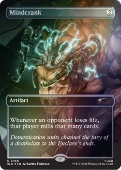 Mindcrank #2457 (NM) (Rainbow Foil) Secret Lair Fallout SLD MTG Magic PRESALE - Image 1