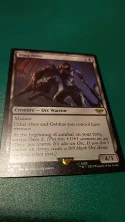 MTG Magic The Gathering Lord Of The Rings Middle Earth Warg Rider Rare 827 NM - Image 2