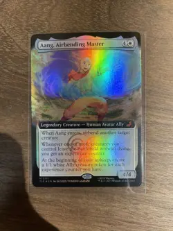 MTG Avatar: The Last Airbender, Aang, Airbending Master Extended Art Holo M0171 - Image 1
