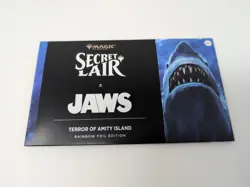 MTG Secret Lair Jaws: Terror of Amity Island Rainbow Foil Edition New/Sealed - Image 1
