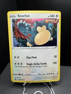 Pokemon TCG Sword & Shield Snorlax SWSH119 Black Star Promo Cosmos Holo NM! - Image 1