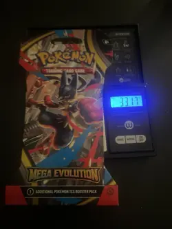 (VERY HEAVY) 33.17g Pokemon TCG Mega Evolution Sleeved Booster Pack (SEALED)✅ - Image 1