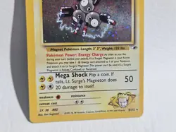 Pokemon TCG Lt. Surge's Magneton Gym Heroes 8/132 Holo Unlimited Holo Rare NM+ - Image 2