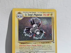 Pokemon TCG Lt. Surge's Magneton Gym Heroes 8/132 Holo Unlimited Holo Rare NM+ - Image 3
