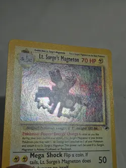 Pokemon TCG Lt. Surge's Magneton Gym Heroes 8/132 Holo Unlimited Holo Rare NM+ - Image 4