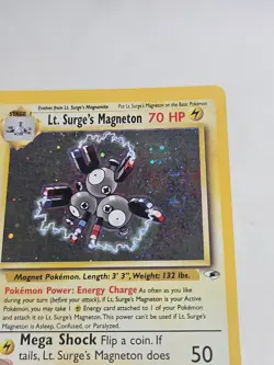 Pokemon TCG Lt. Surge's Magneton Gym Heroes 8/132 Holo Unlimited Holo Rare NM+ - Image 5
