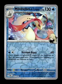 Carte Pokemon Milobellus de Cynthia Reverse 053/182 Rivalites Destinees Francais - Image 1