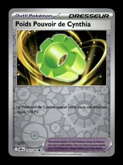 Carte Pokemon Poids Pouvoir de Cynthia Reverse 162/182 Rivalites Destinees Fr - Image 1