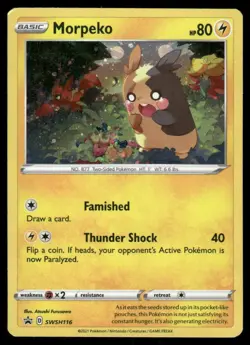 Pokemon Tcg Morpeko #SWSH116 Pokemon Promo MP - Image 1