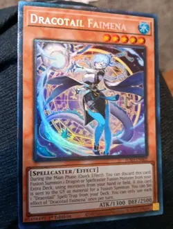 Yu-Gi-Oh! Dracotail Faimena (UR) JUSH-EN002 1st Edition Ultra Rare Near Mint - Image 2